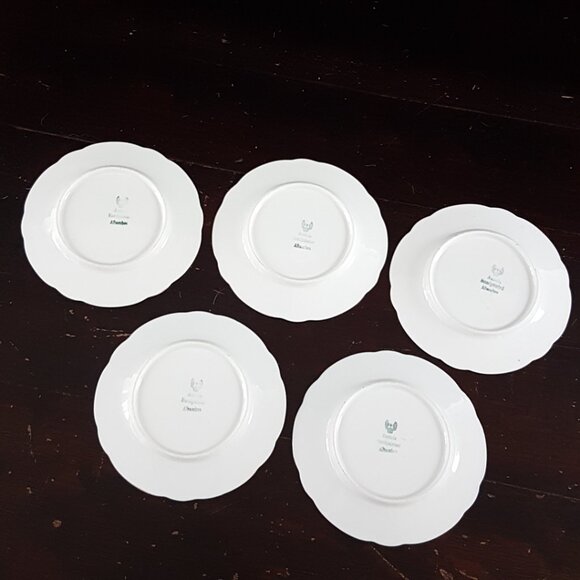 Hand Painted Austria 5.5" Art Deco Side Plates-Set of 5 - Picture 10 of 10